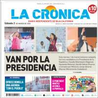 Portada de La Crónica de Baja California (México)