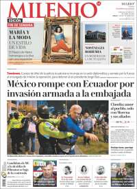 Portada de Milenio - Jalisco (México)