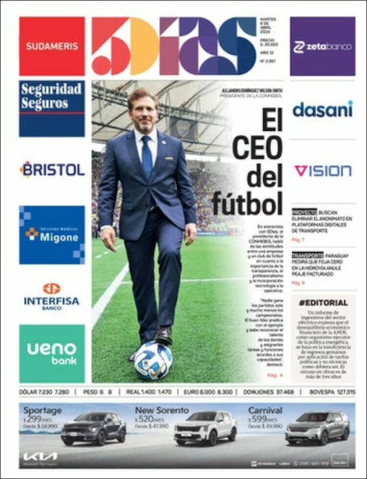 Portada de 5 Días (Paraguay)