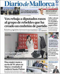 Portada de Diario de Mallorca (Espagne)