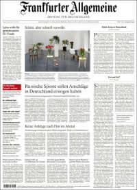 Portada de Frankfurter Allgemeine (Allemagne)