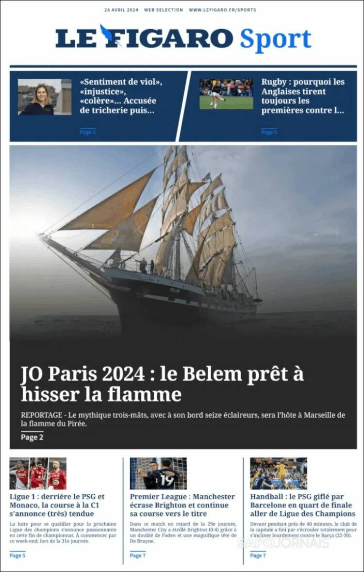 Portada de Le Figaro Sport (France)
