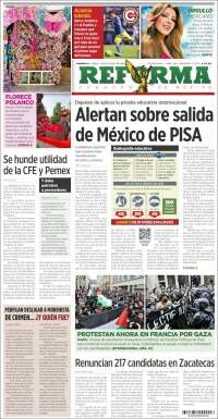 Portada de Reforma (Mexico)