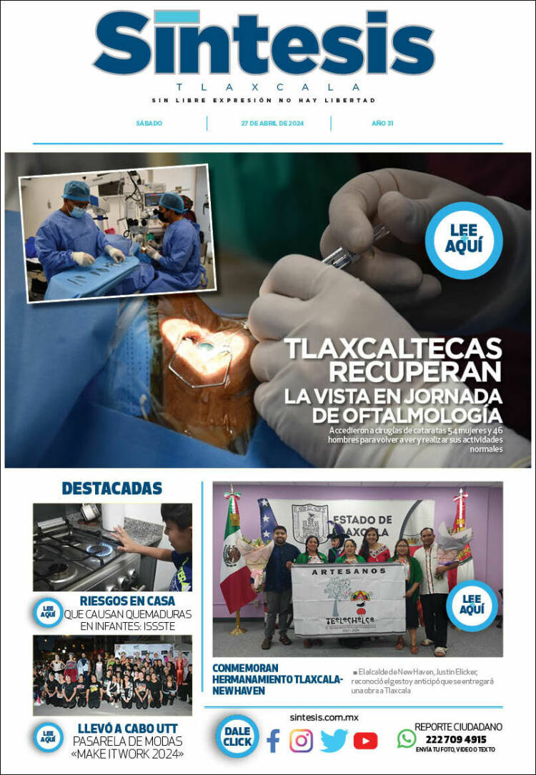 Portada de Síntesis de Tlaxcala (México)