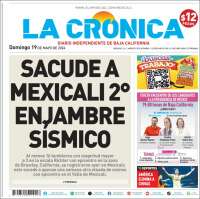Portada de La Crónica de Baja California (México)