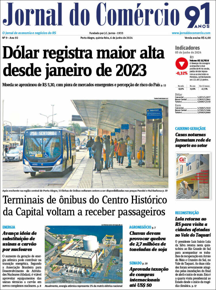 Portada de Jornal do Comércio (Brasil)