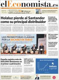 Portada de El Economista (España)