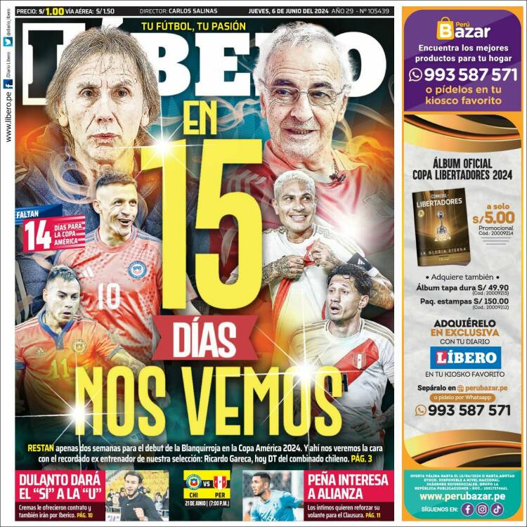 Portada de Líbero (Perú)