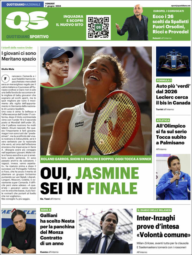 Portada de Quotidiano Sportivo (Italia)