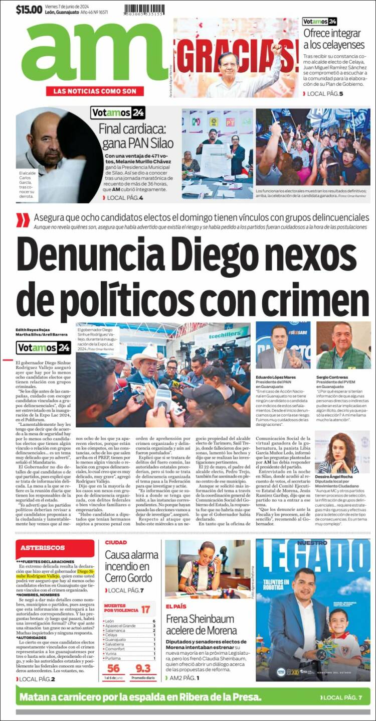 Portada de Al Día A.M. (México)