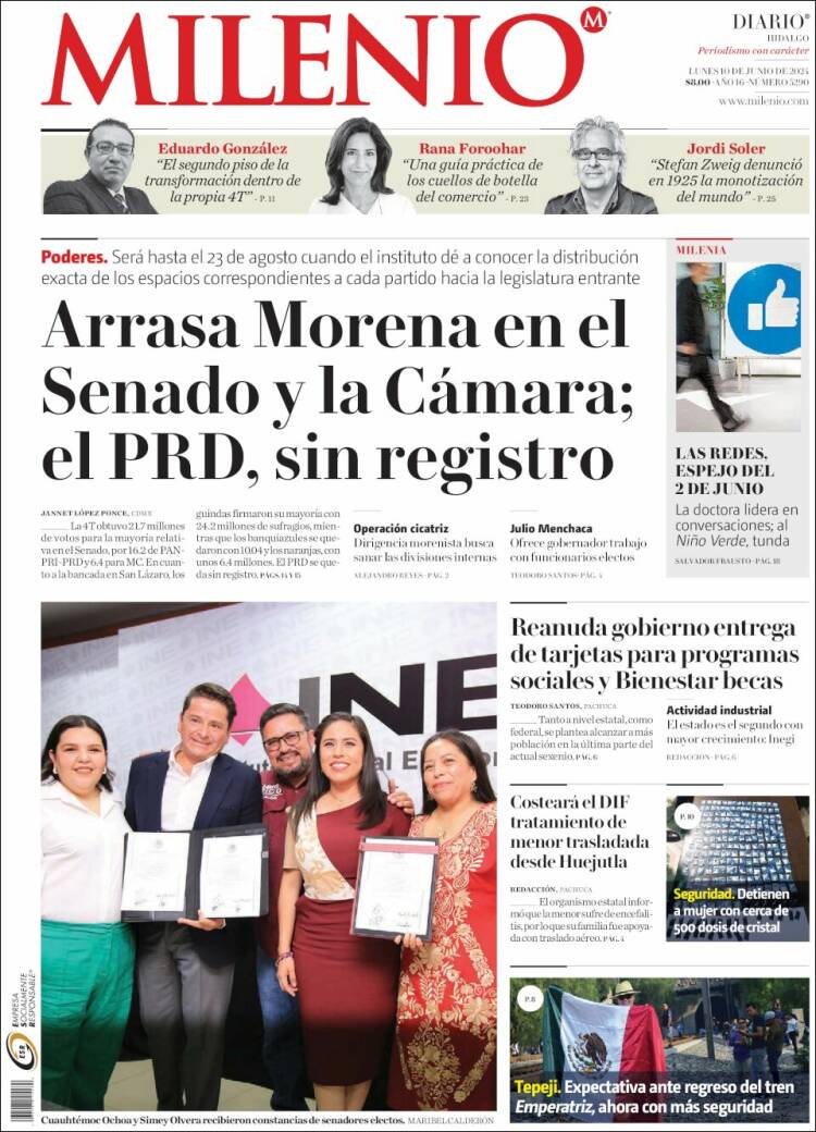 Portada de Milenio de Hidalgo (México)
