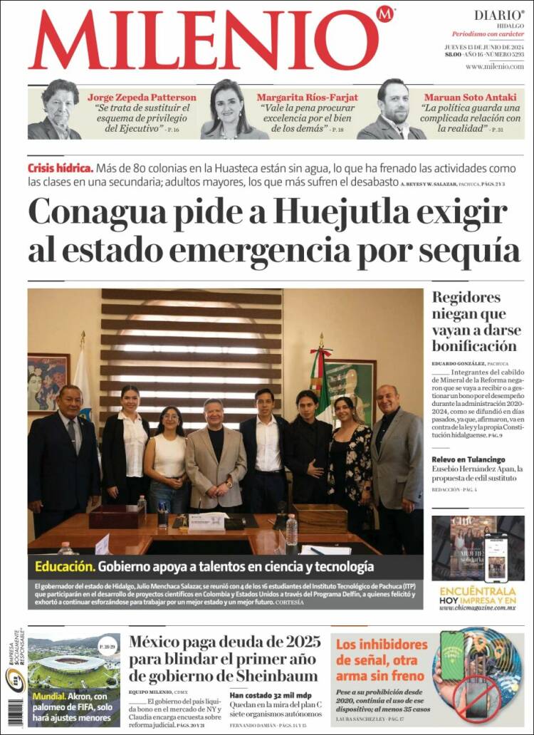 Portada de Milenio de Hidalgo (México)