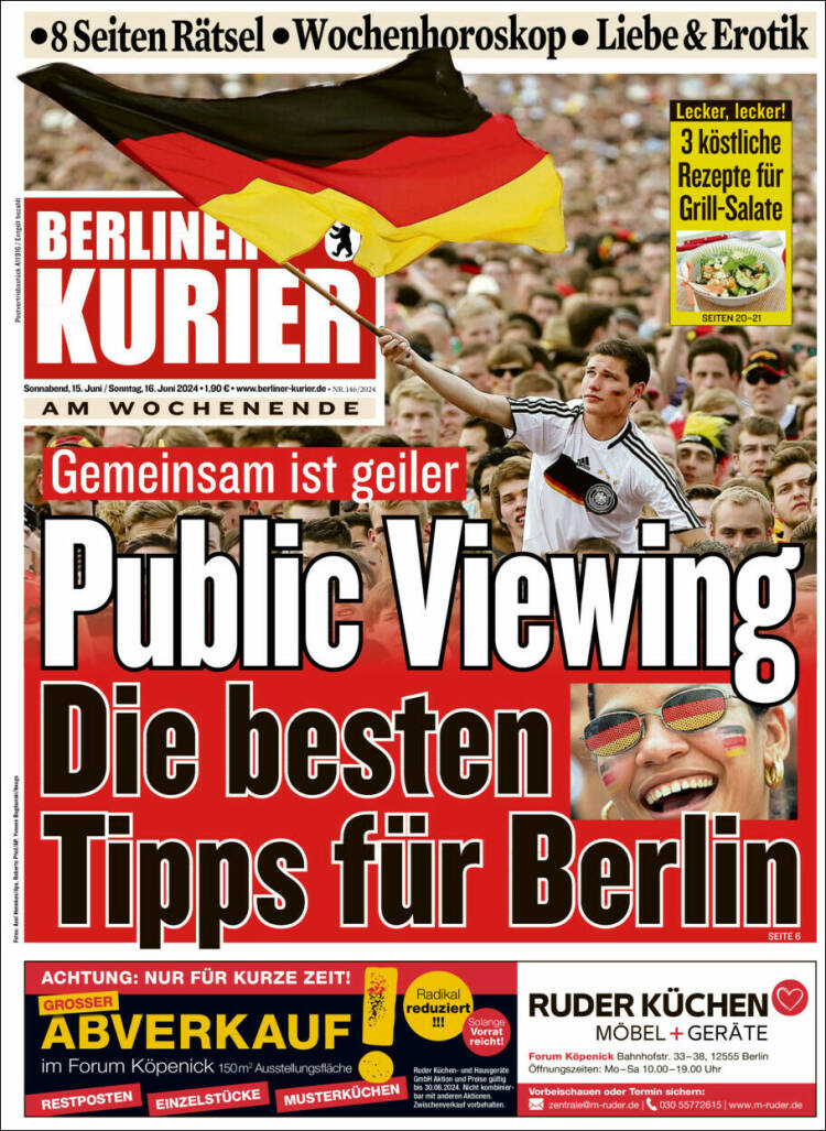 Portada de Berliner Kurier - Startseite BK (Alemania)