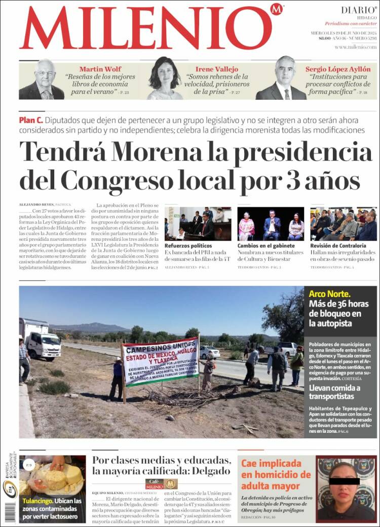 Portada de Milenio de Hidalgo (México)