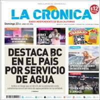Portada de La Crónica de Baja California (México)