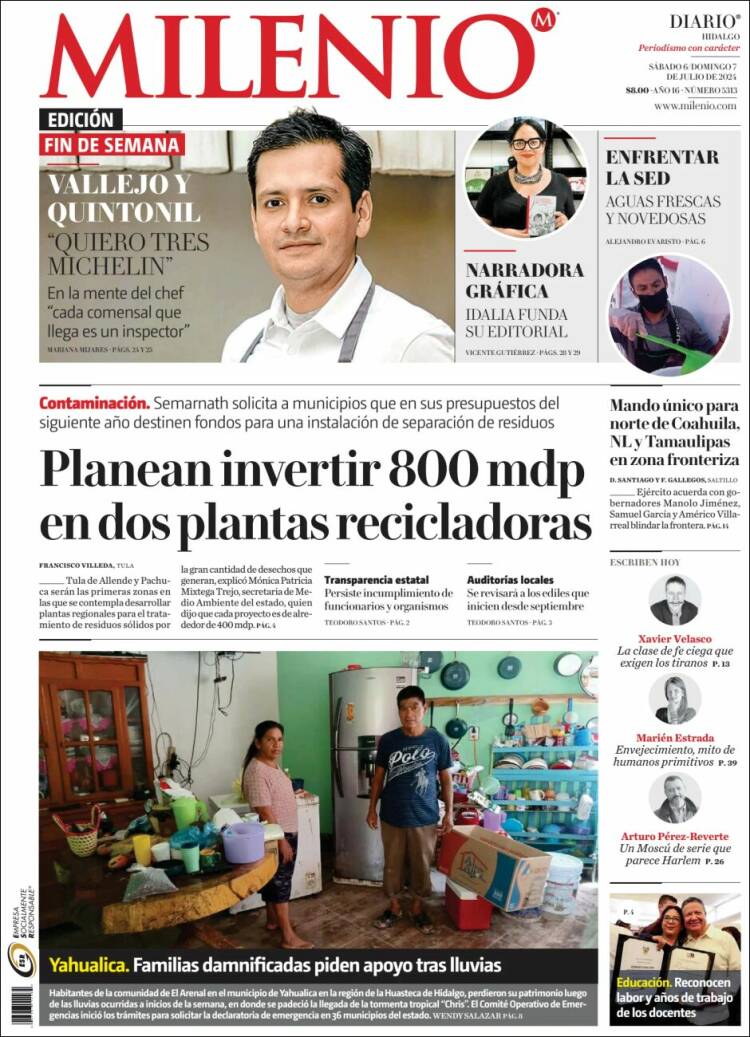 Portada de Milenio de Hidalgo (México)
