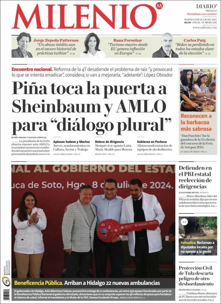 Portada de Milenio de Hidalgo (México)
