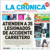 Portada de La Crónica de Baja California (México)