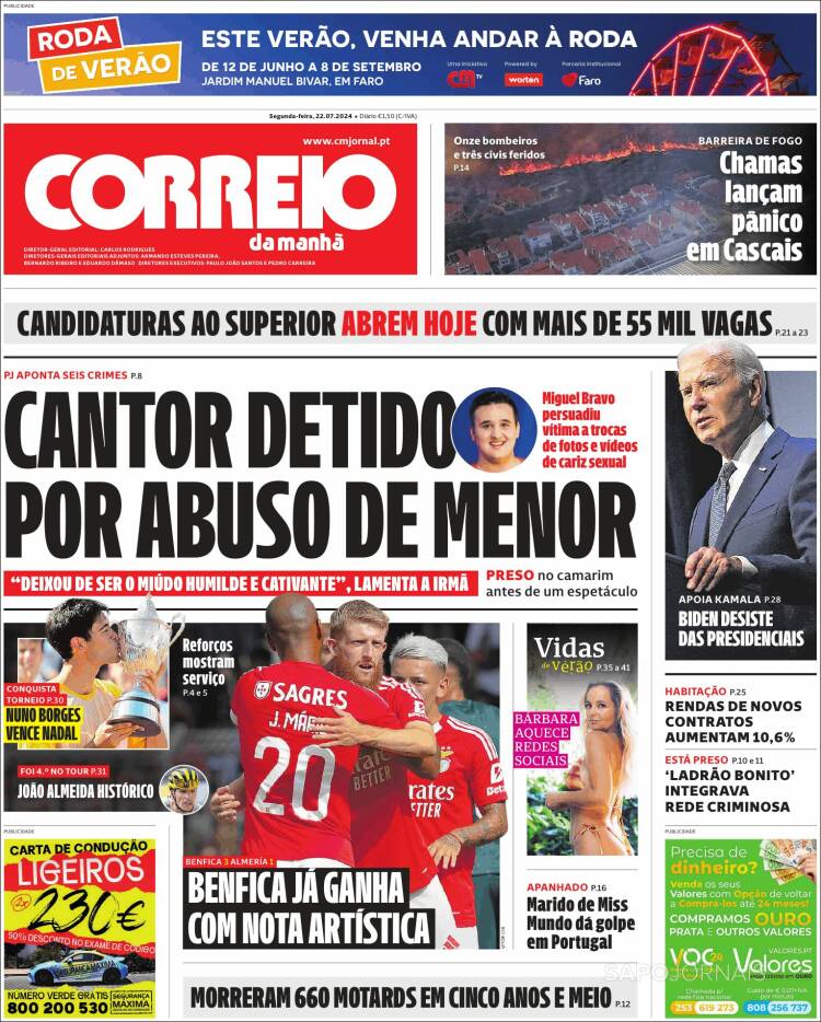 Portada de Correio da Manhã (Portugal)