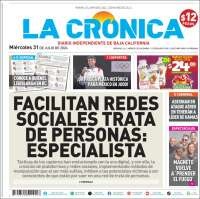 Portada de La Crónica de Baja California (México)
