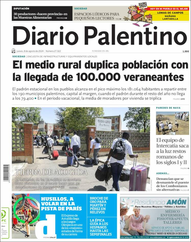 Portada de Diario Palentino (España)