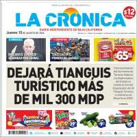 Portada de La Crónica de Baja California (México)