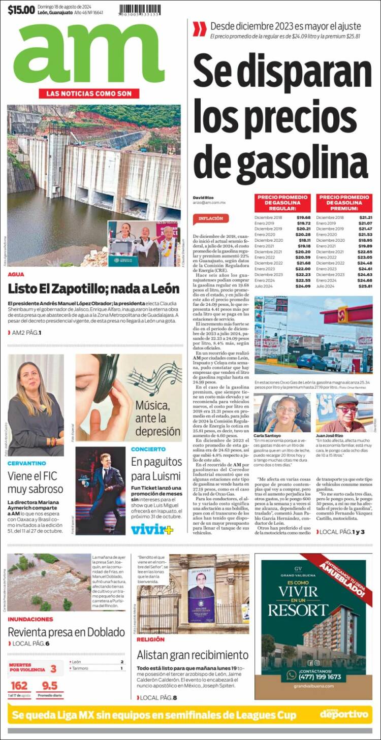 Portada de Al Día A.M. (México)