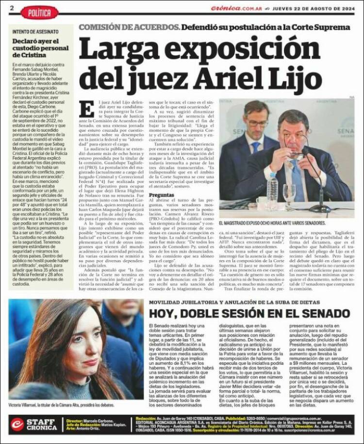 Portada de La Voz del Chaco (Argentina)