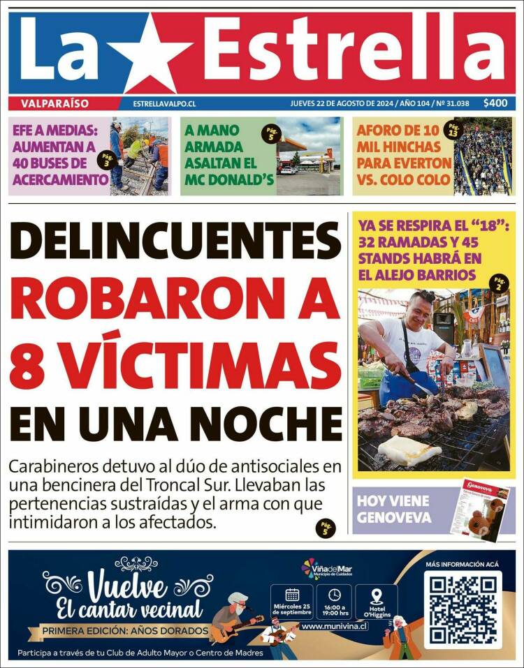 Portada de Estrella de Valparaiso (Chile)