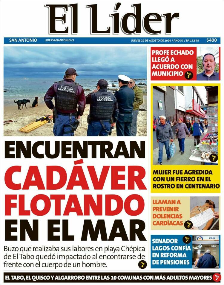 Portada de Lider de San Antonio (Chile)