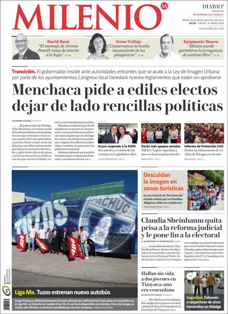 Portada de Milenio de Hidalgo (México)