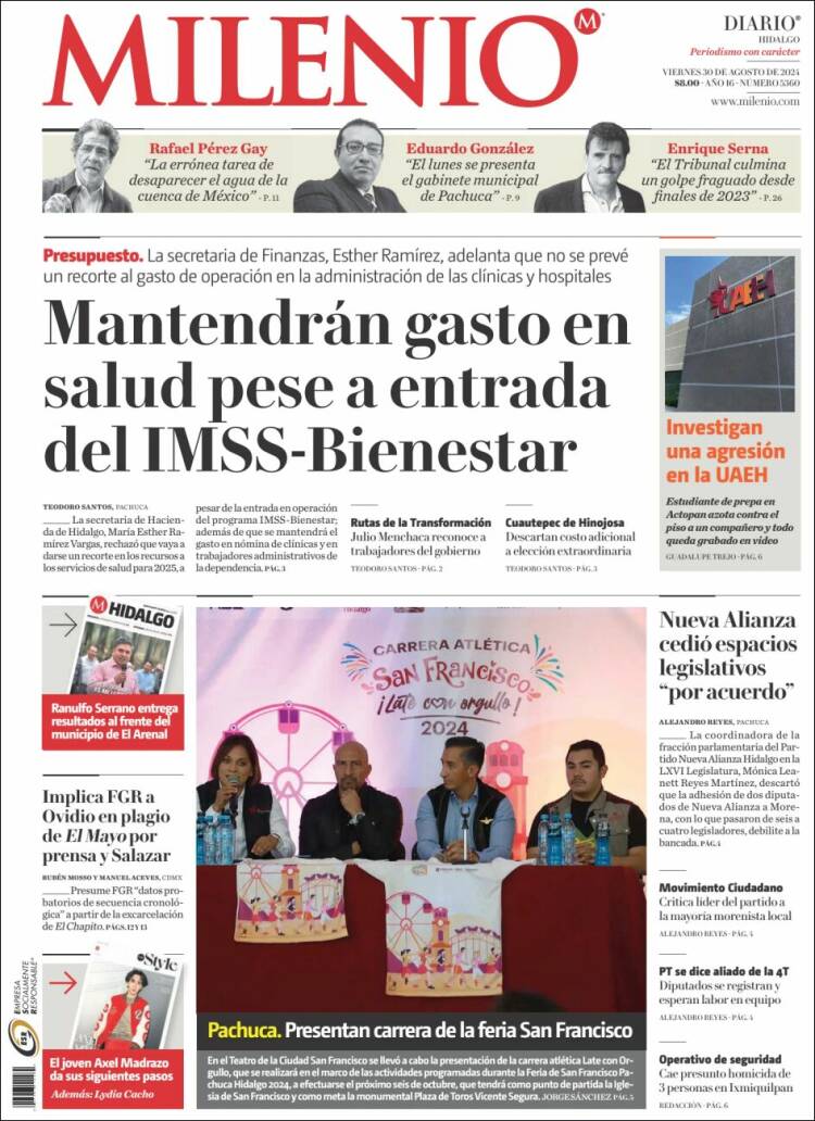 Portada de Milenio de Hidalgo (México)