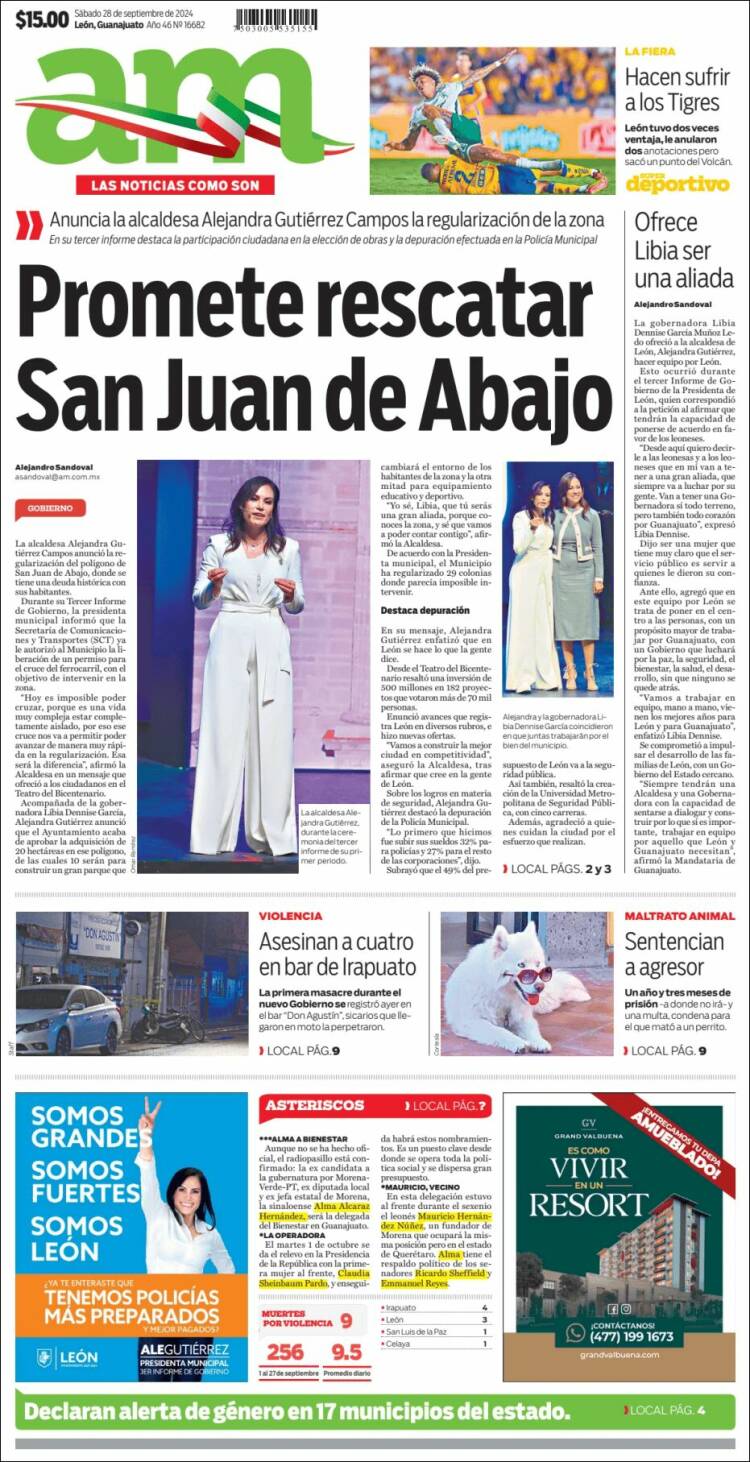 Portada de Al Día A.M. (México)