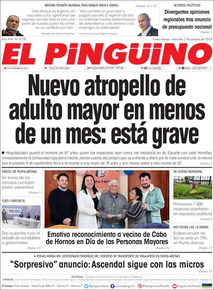 Portada de El Pingüino (Chile)