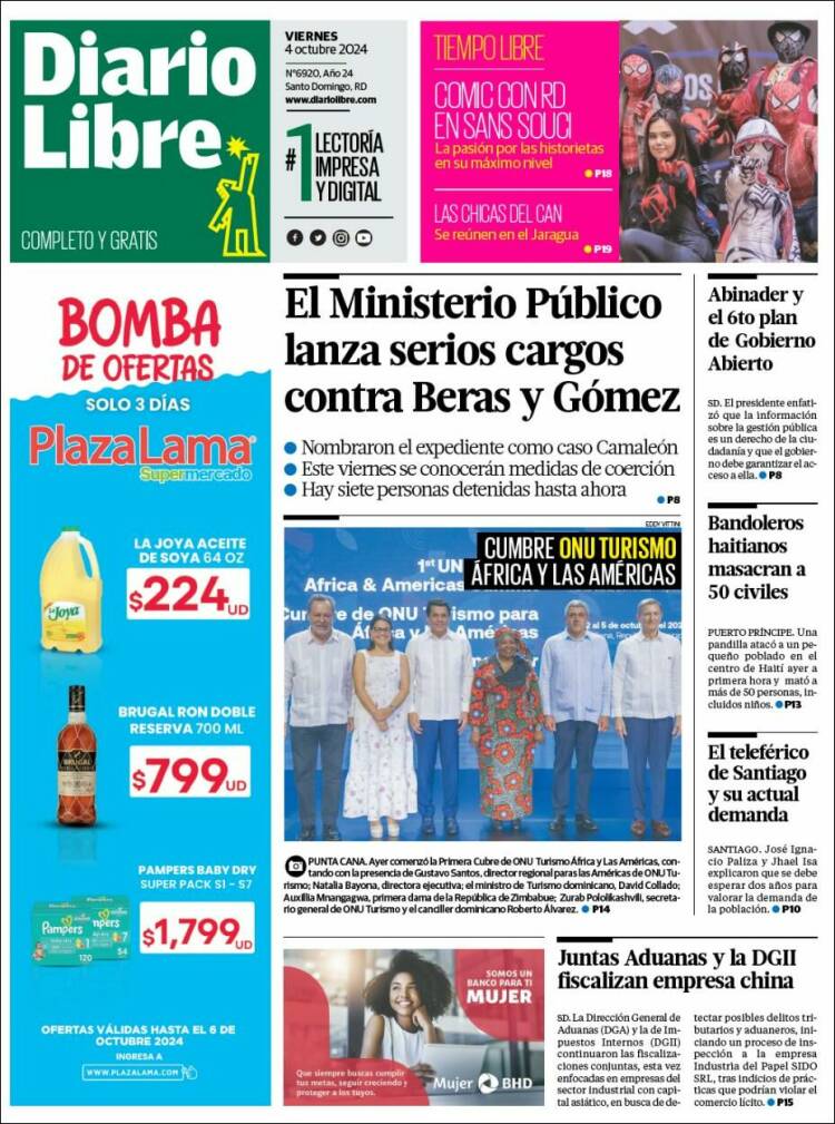 Portada de Diario Libre (Dominican Rep.)
