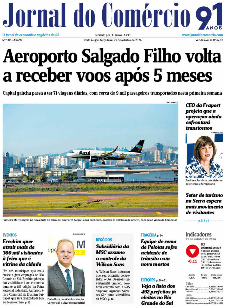 Portada de Jornal do Comércio (Brasil)