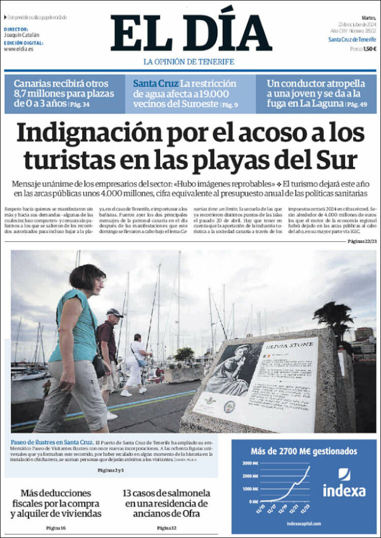 Portada de El Día (España)