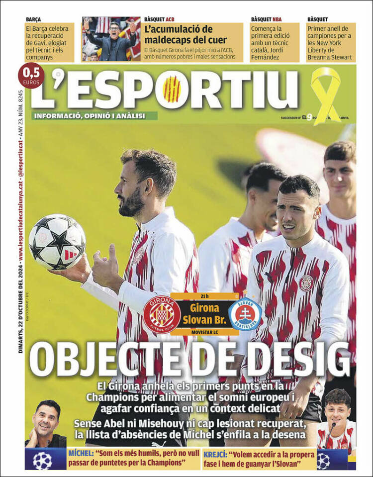 Portada de L'Esportiu : Girona (España)