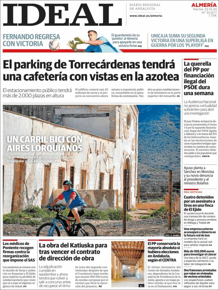 Portada de Ideal Almeria (España)