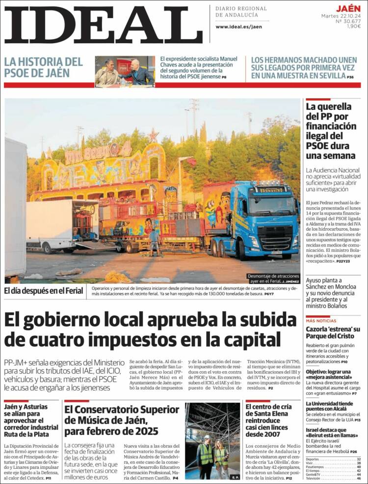 Portada de El Ideal de Jaén (España)
