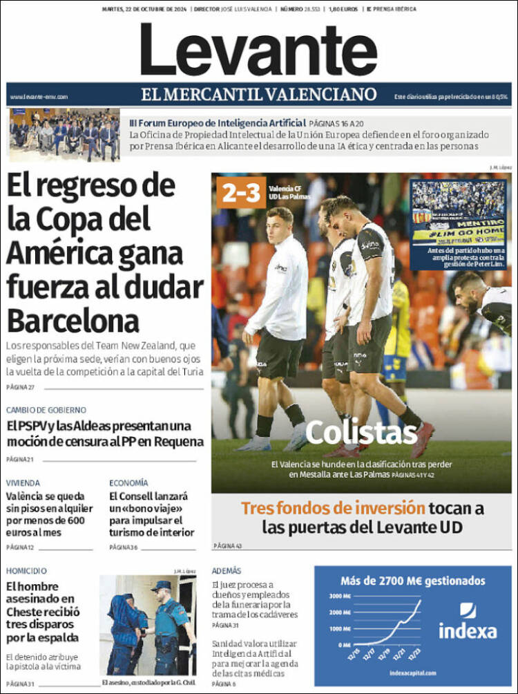Portada de Levante (España)
