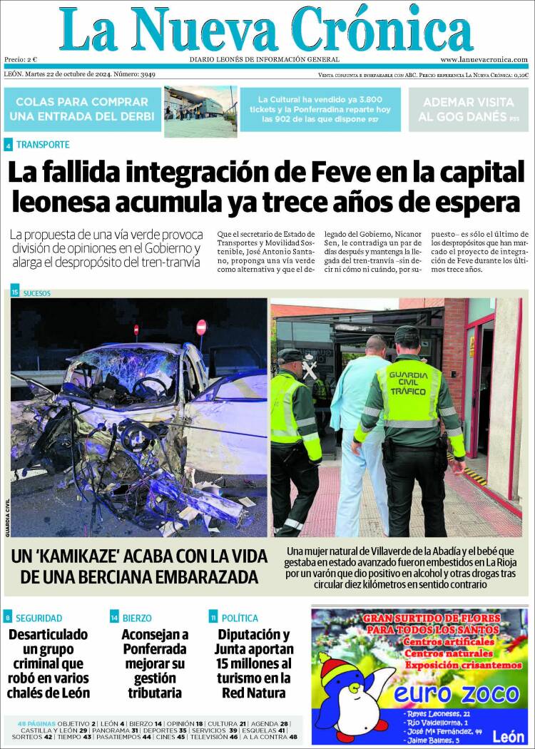 Portada de La Nueva Crónica (España)