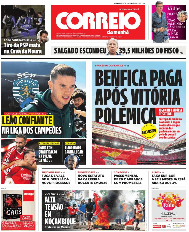 Portada de Correio da Manhã (Portugal)