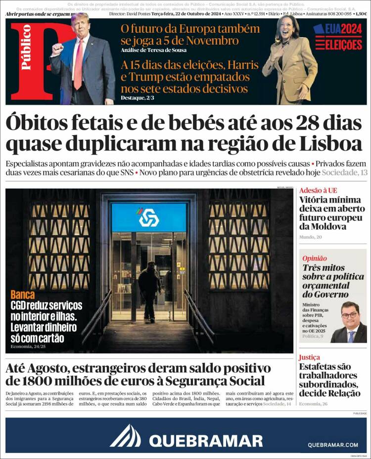 Portada de Público (Portugal)