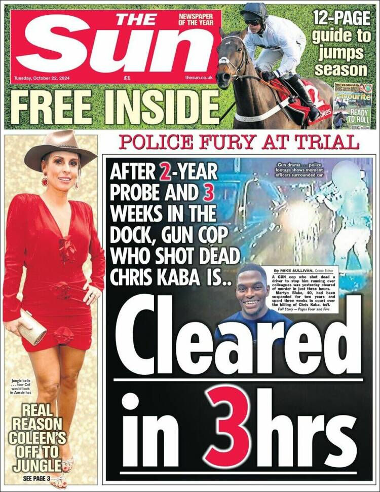 Portada de The Sun (Reino Unido)