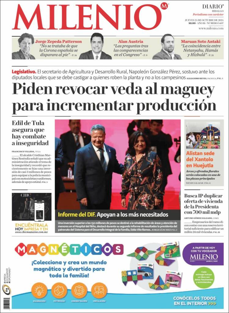Portada de Milenio de Hidalgo (México)
