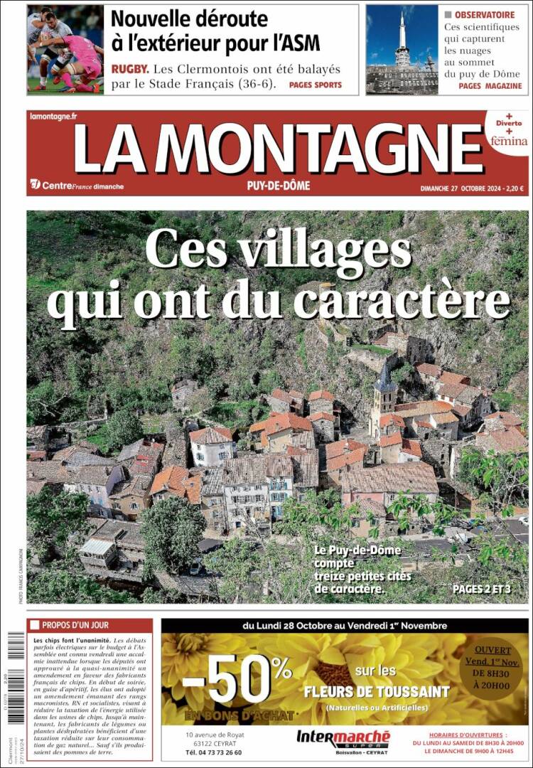 Portada de La Montagne (Francia)