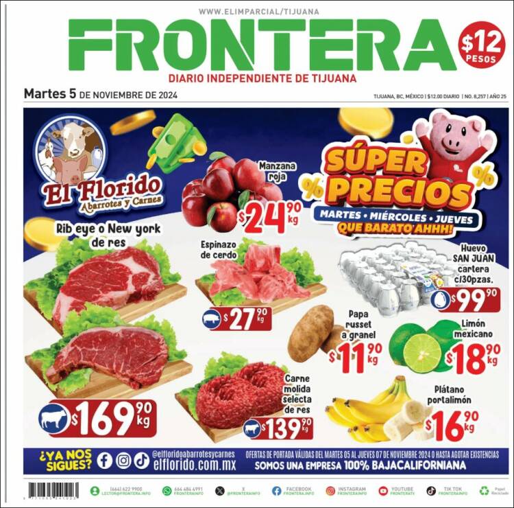 Portada de Frontera (México)