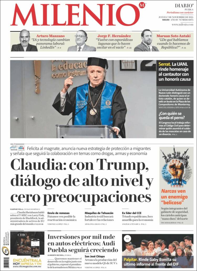 Portada de Milenio de Puebla (Mexique)