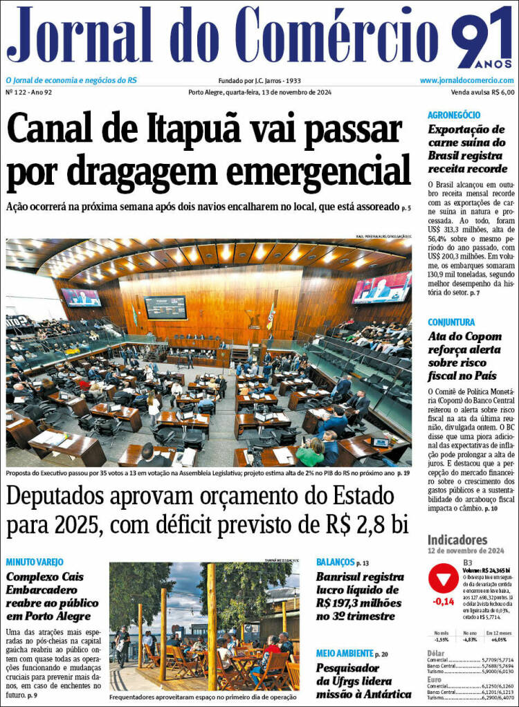 Portada de Jornal do Comércio (Brasil)